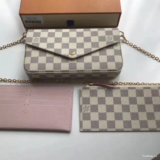 Frstbag ru Vuitton Pochette N63106 Felicie Bag Louis Damier 0511
